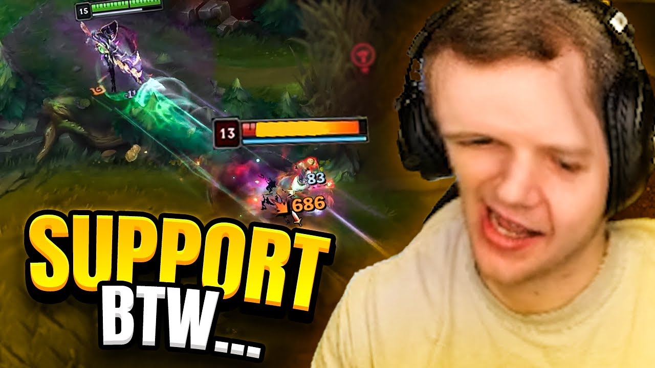 SUPPORT DAMAGE BTW XD | Jankos