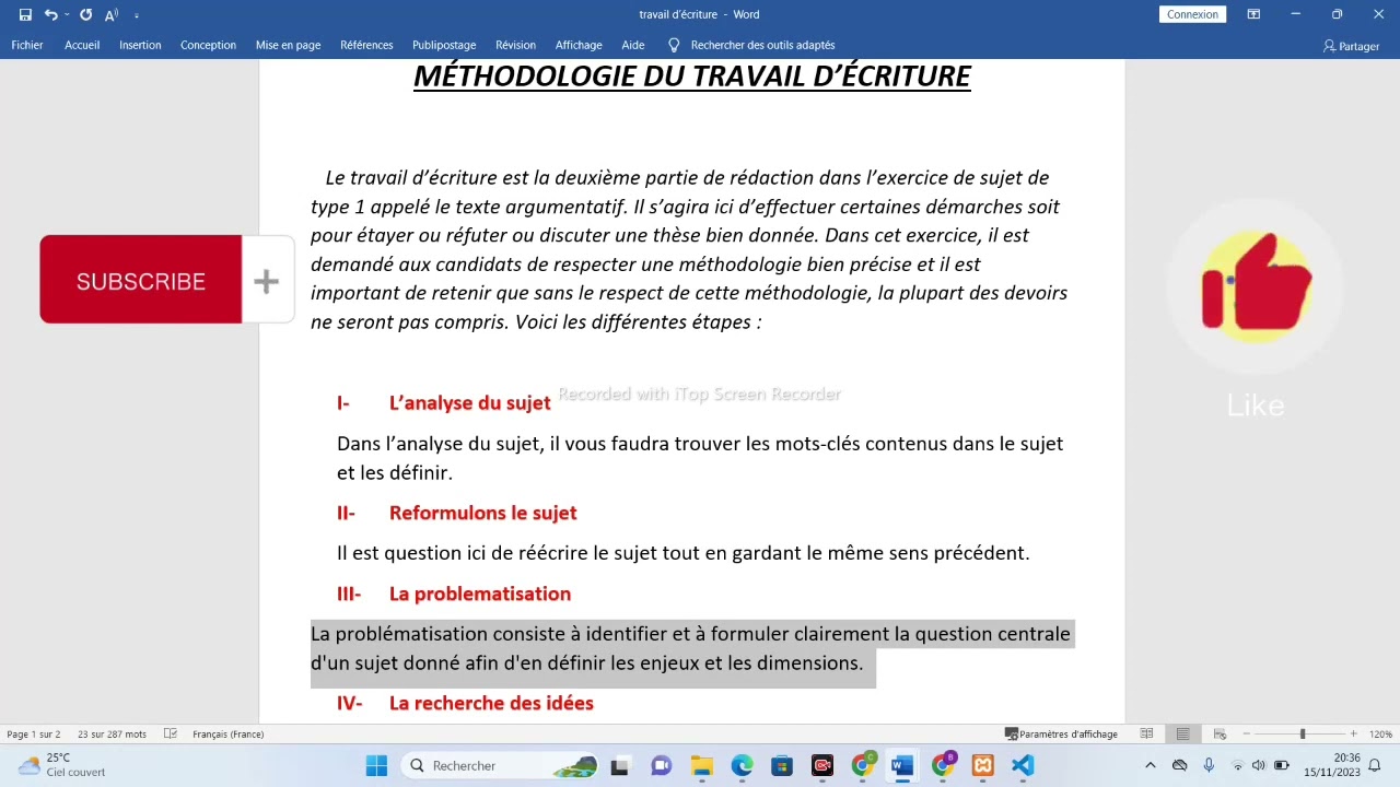 Méthodologie du Travail d'Écriture | Niveau Terminale et 1ère au Gabon