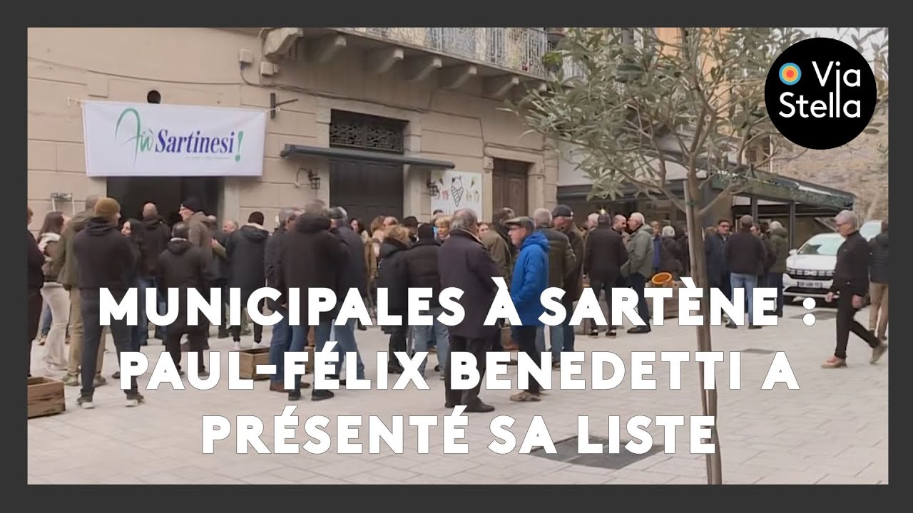 Municipales à Sartène : Paul-Félix Benedetti a présenté sa liste