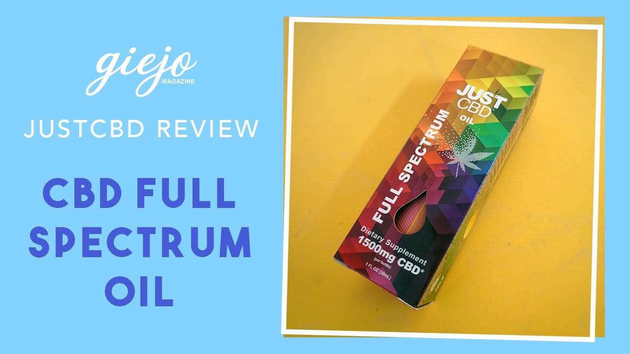 JustCBD Full Spectrum CBD Oil Review - shopgiejo.com