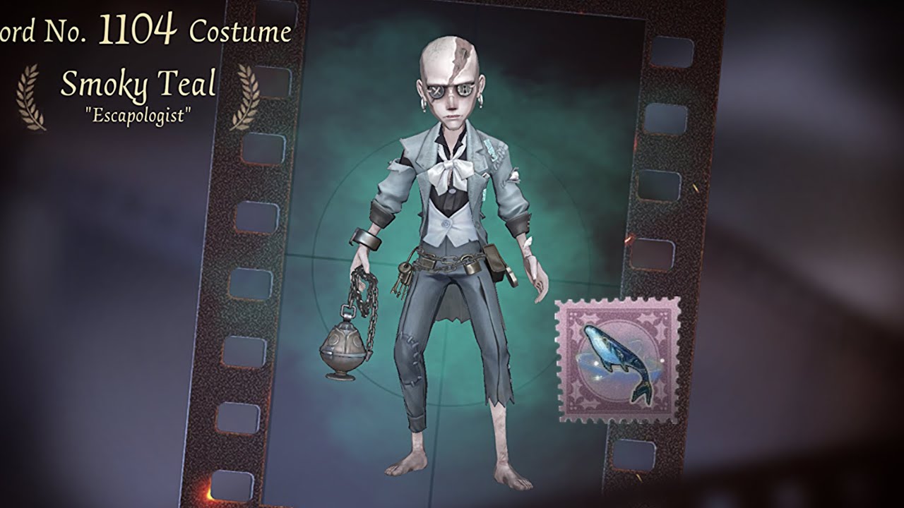 Identity V | He Looks Like He is in a Cute Teal Tuxedo!!! Escapologist C Tier Skin “Smoky Teal”! 