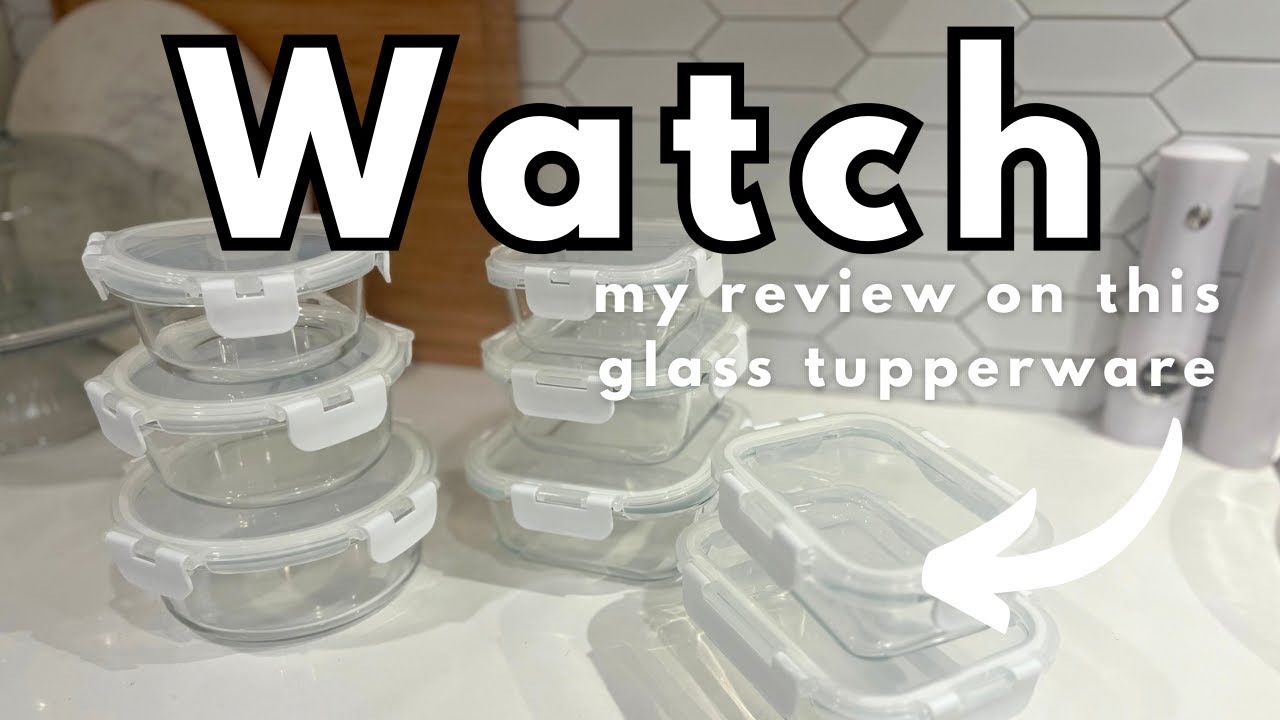 Bayco Glass Storage Containers with Lids - Glass Tupperware