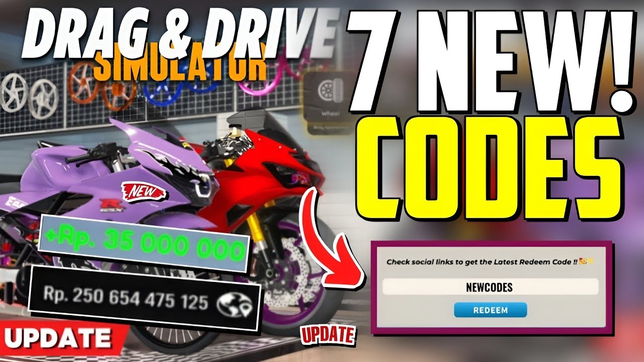 🎁НОВОЕ ОБНОВЛЕНИЕ🎁 Коды для DRAG DRIVE SIMULATOR ROBLOX 2026_Коды для DRAG DRIVE SIMULATOR ROBLOX...