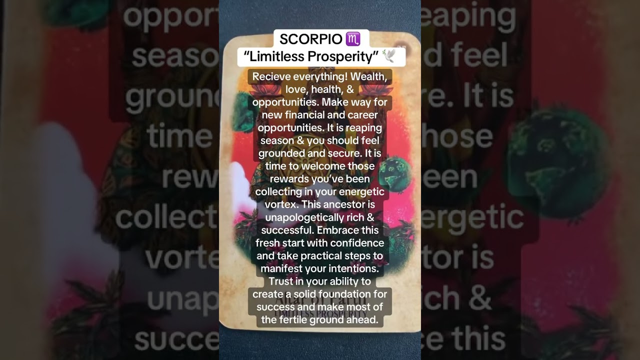 Message from your ancestors🕊️ #scorpio #scorpiolover #scorpiotarot #tarot #horoscope #tarotreader