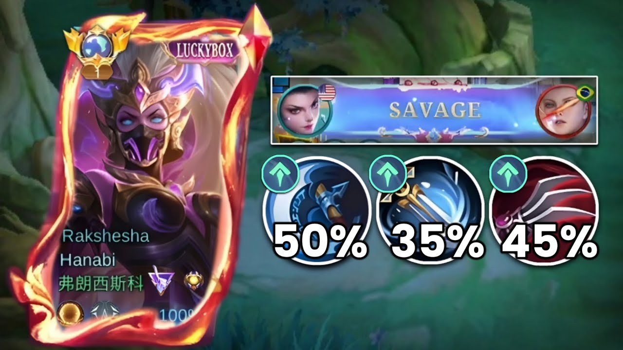 HANABI BROKEN CRIT DAMAGE ONE HIT DELETE COMBO IN RANKED GAME 😱BEST CRIT DMG HACK BUILD FOR HANABI! 