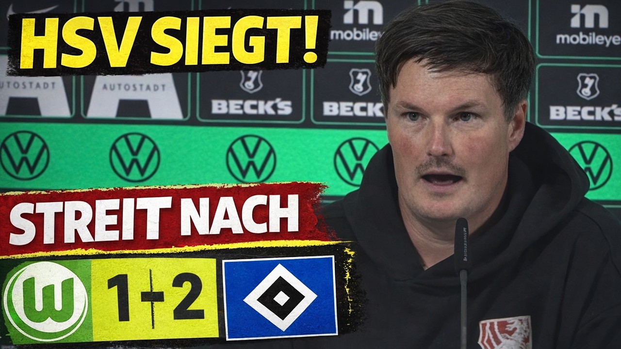 Merlin Polzin reagiert nach Wolfsburg 1-2 HSV – Streit nach Abpfiff sorgt für Aufsehen