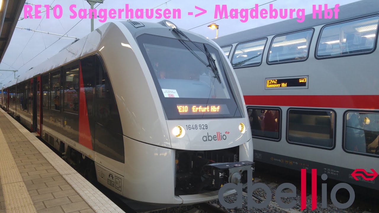 Führerstandsmitfahrt | Abellio RE 10 (74848) nach Magdeburg Hbf im Unwetter | TS 2022