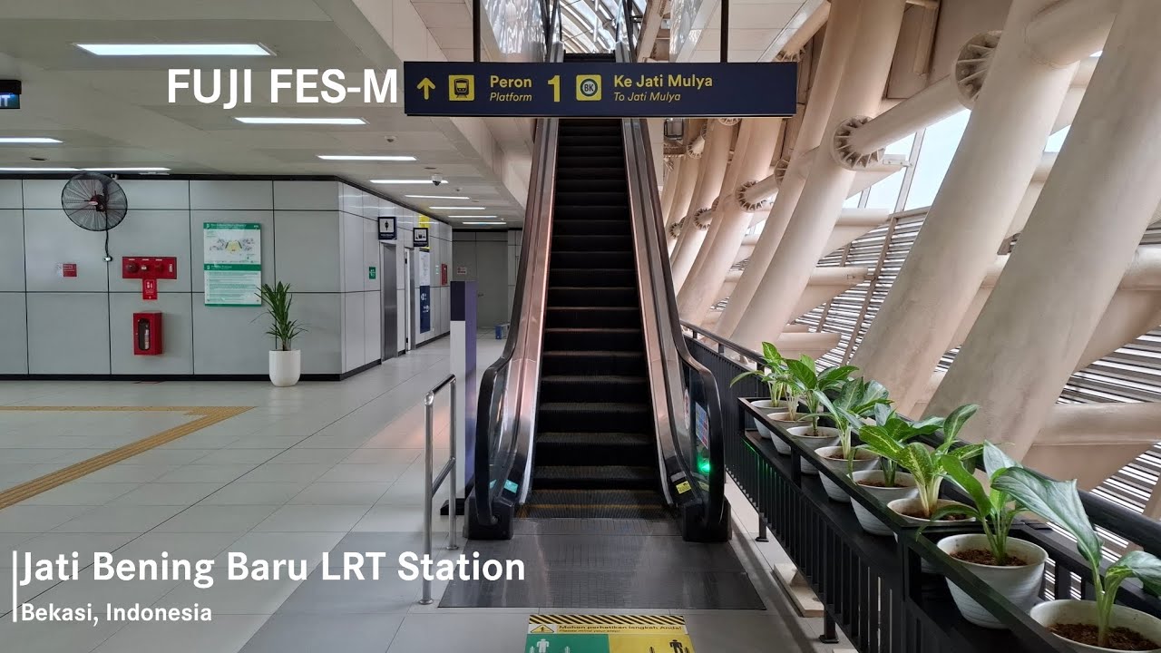 FUJI FES-M Escalators at Jati Bening Baru LRT Station, Bekasi