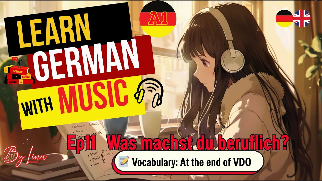 Was machst du beruflich? 🎶 | 🎧Easy German Song about Jobs (A1 Level)