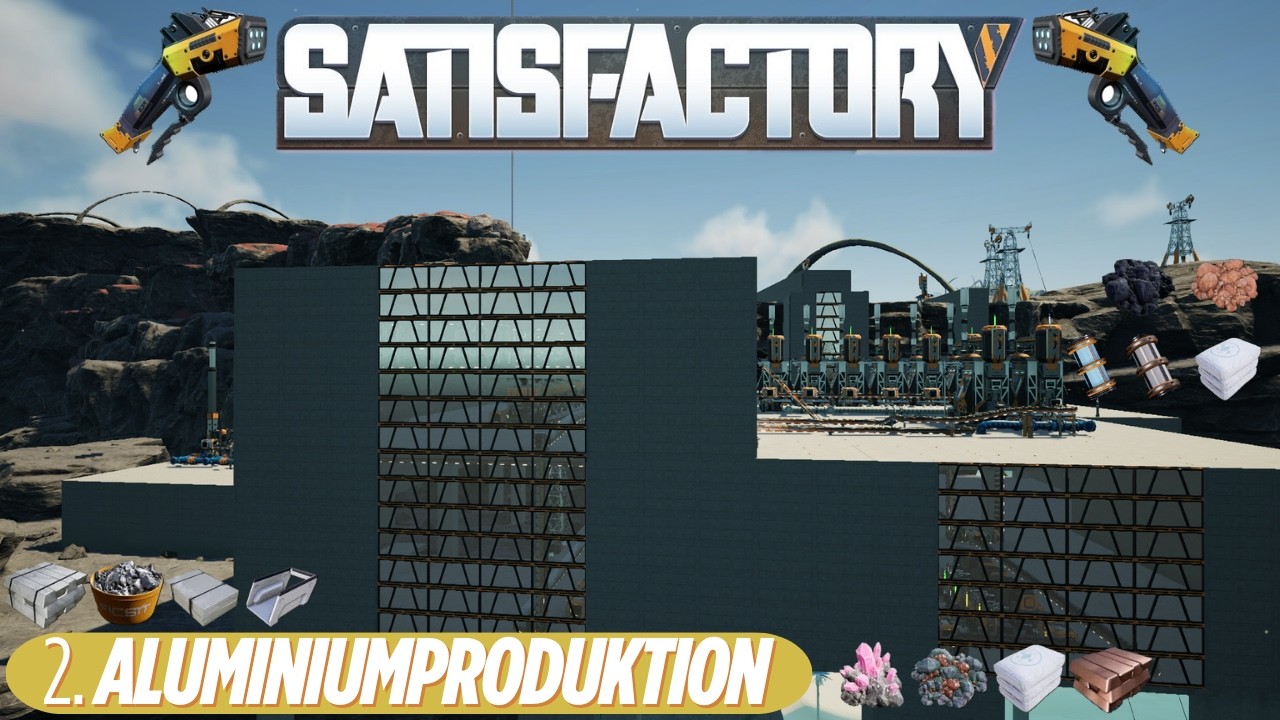 Let´s Play Satisfactory ⚙️018 | 2. Aluminiumproduktion nur größer | Phase 4
