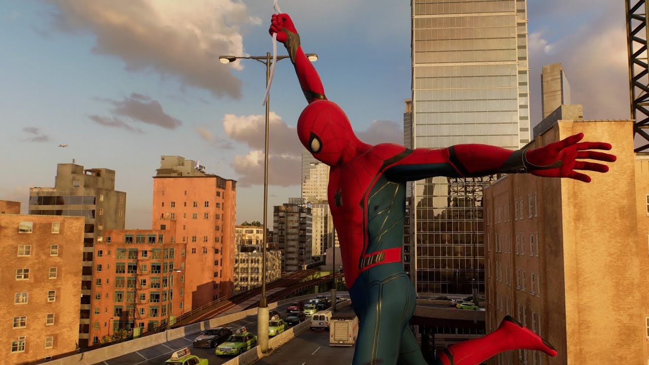 Realistic Tom Holland style swinging - Marvel's Spiderman 2