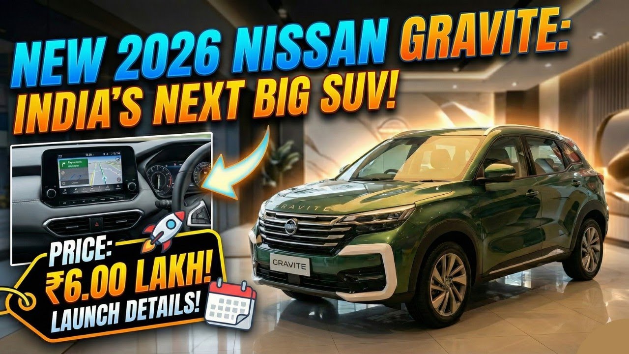 Новый Nissan Gravite 2026 🔥 || 7-местный автомобиль в Индии за 6 лакхов рупий