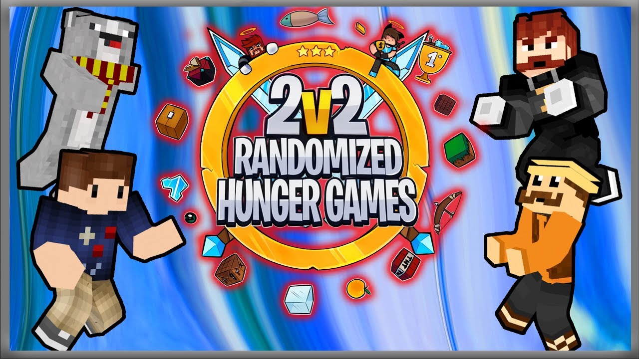 Ross & Tim VS. Max & Pooki! | 2v2 Minecraft Randomized Hunger Games