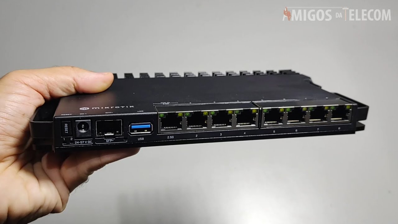 Mikrotik RB5009 no Provedor (unboxing e instalação no rack) Porta de 2.5Gbps RB5009UG+S+IN