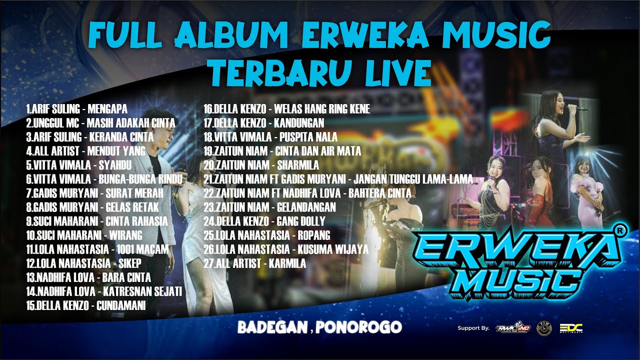 ERWEKA MUSIC FULL ALBUM TERBARU || LIVE WEDDING RIO & YAYA || BADEGAN, KAB.PONOROGO || AUDIO JOJISS