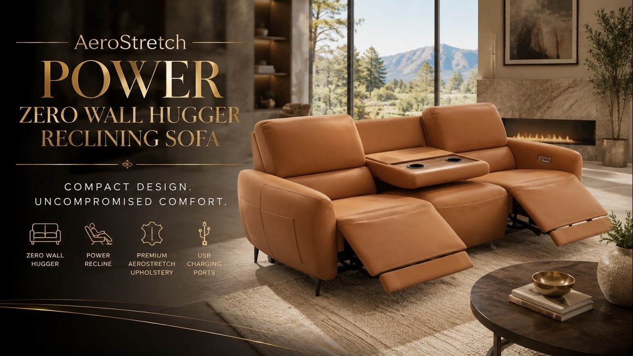 Zero Wall Magic SAVES Space! | AlivingHome AeroStretch Power Recliner Review, Charging Hub + Comfort