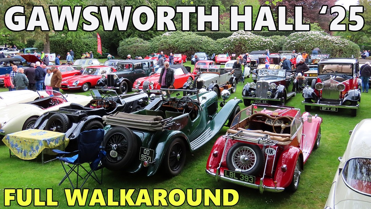 FULL WALKAROUND - 2025 Gawsworth Hall classic car show