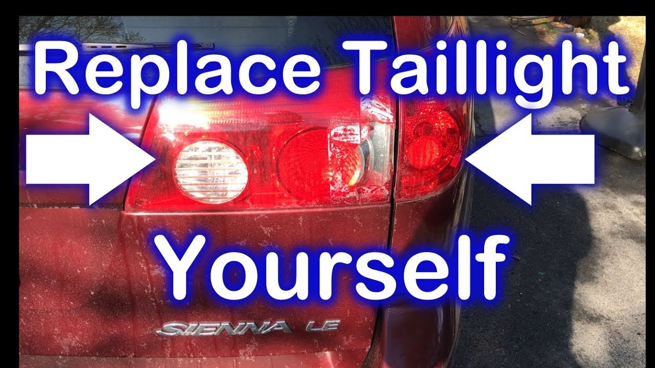 How to Replace 2006 Toyota Sienna Taillight Assembly