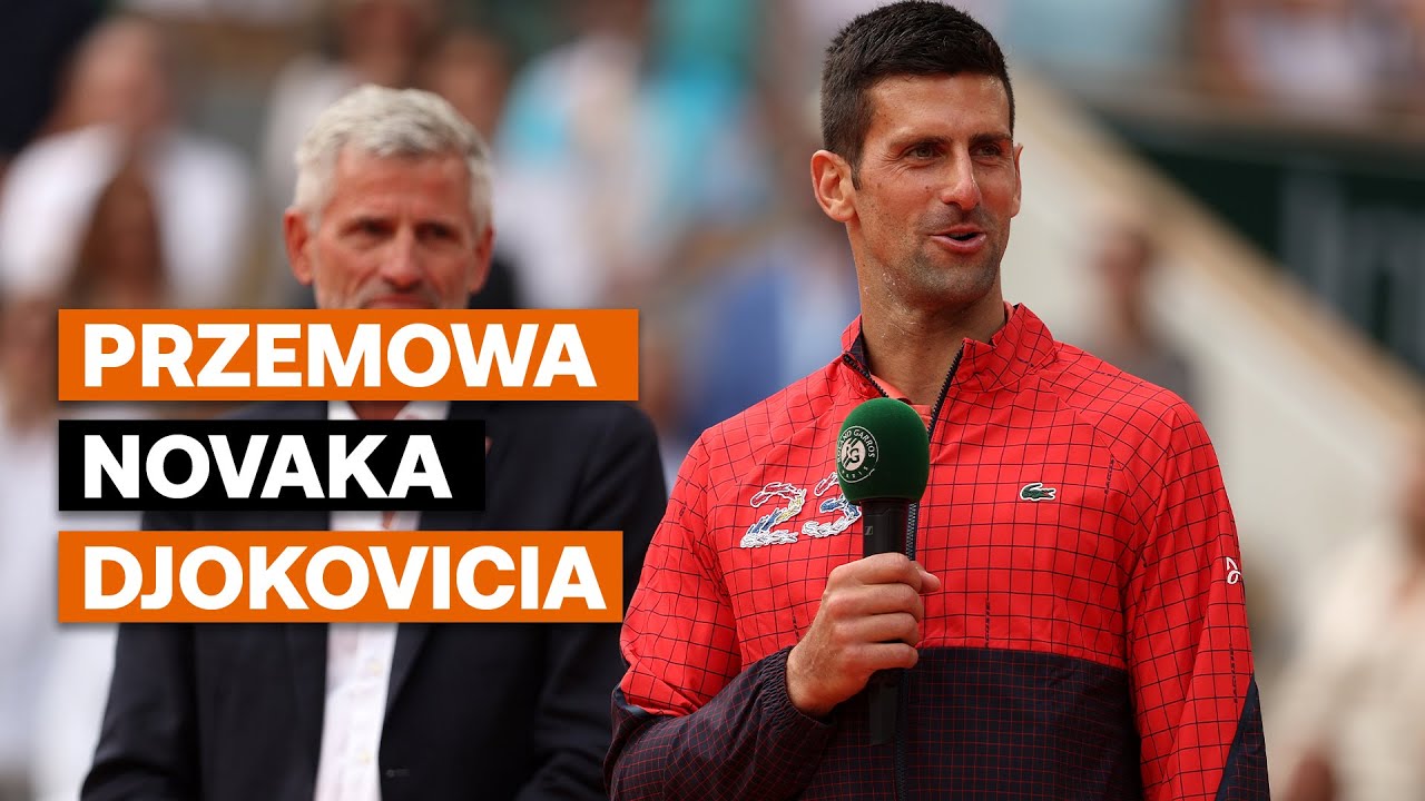 Mistrzowska przemowa mistrza. Novak Djoković wie, jak mówić | Roland-Garros 2023
