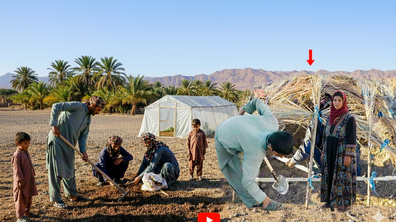 The hard life of a rural family in winter | Growing tomatoes and peppers in a homemade greenhouse