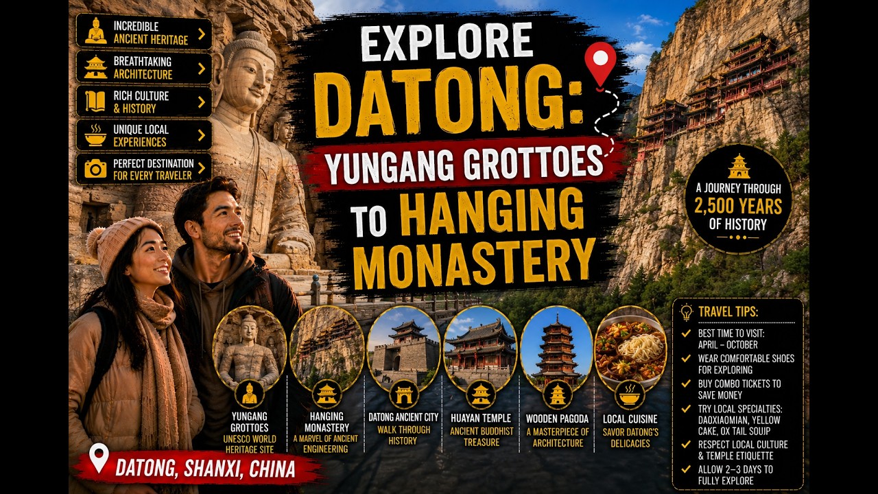 Explore Datong: Yungang Grottoes to Hanging Monastery