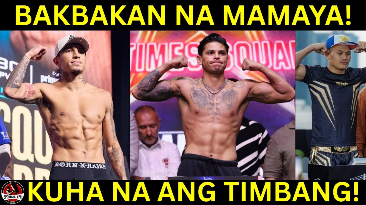 Ryan Garcia at Mario Barrios KUHA Timbang sa Weigh In | BAKBAKAN na mamaya! | Laban ni Mindoro!