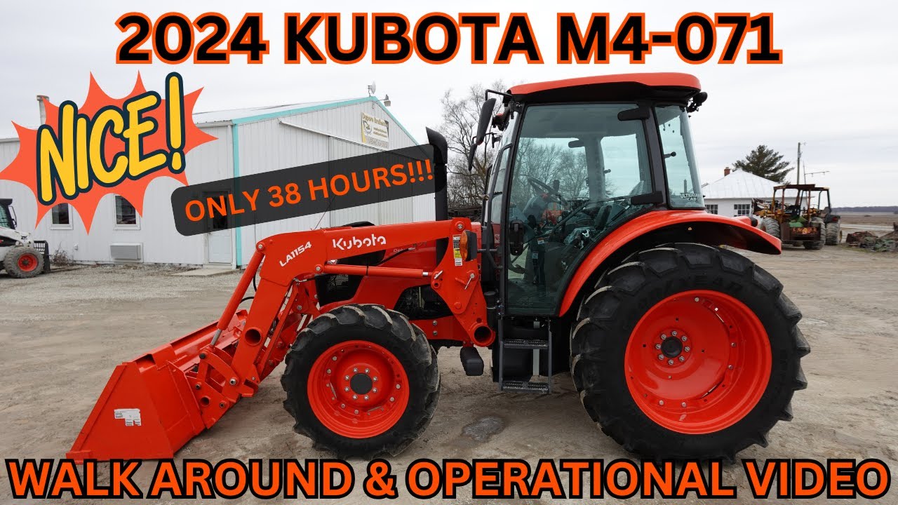 2024 Kubota M4 071 Tractor Walk Around & Operational Video     $62,900