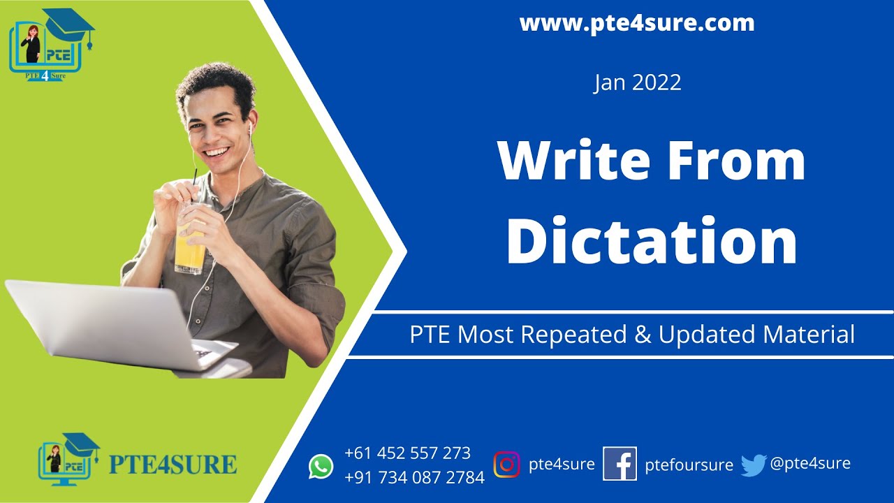 PTE Write from Dictation| PTE Jan 2022| Most Expected and Repeated| PTE WFD 2022| WFD Jan 2022