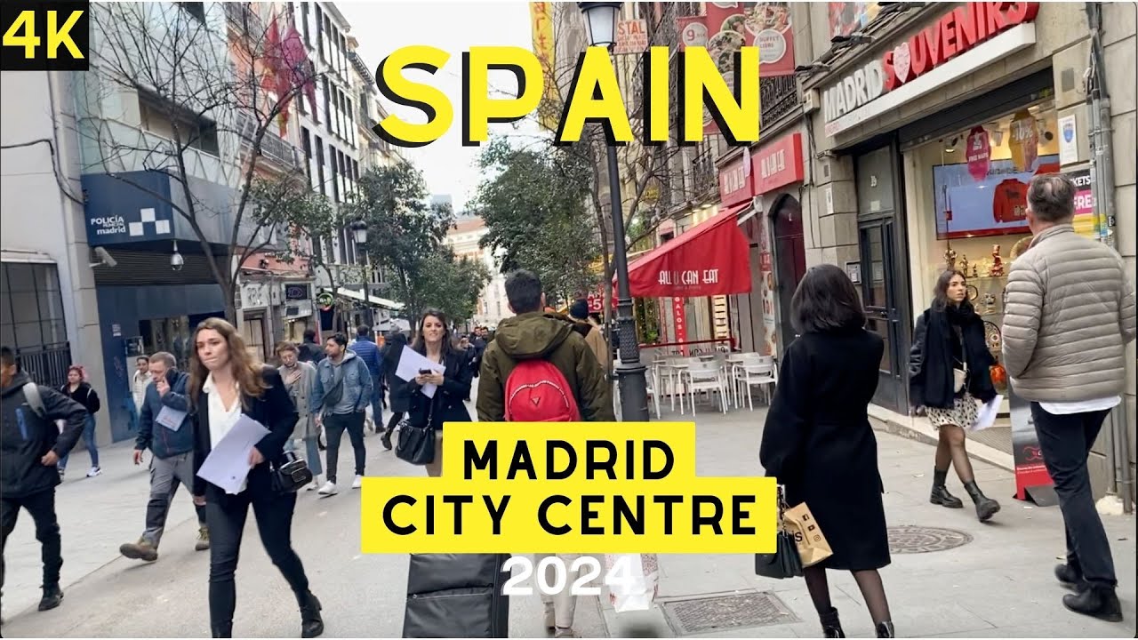 Madrid | Spain | city centre | 4K | 2024