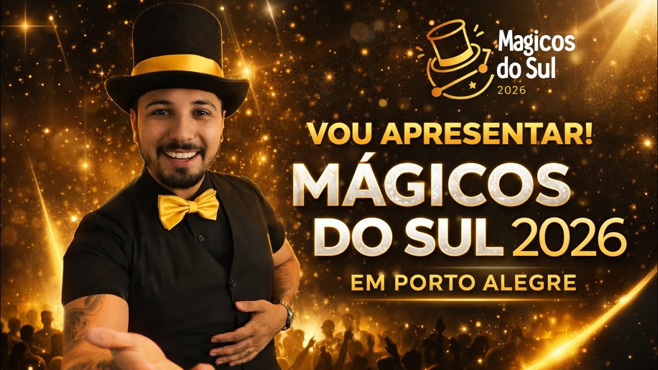 🎩 Vou apresentar no Mágicos do Sul 2026 em Porto Alegre | Bastidores do meu dia