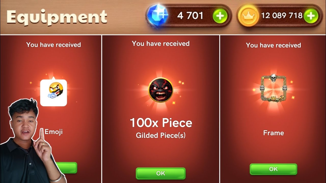 🔥 New Striker New Frame & New Emoji 💀 New Carrom pass 🥳 Carrom Pool Gaming Yash 🔥🥳