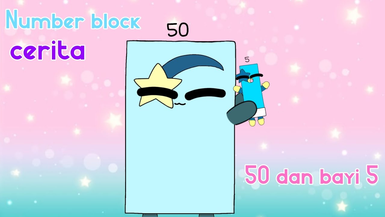 Number block cerita 50 sedang mengasuh bayi 5 🤭♥️
