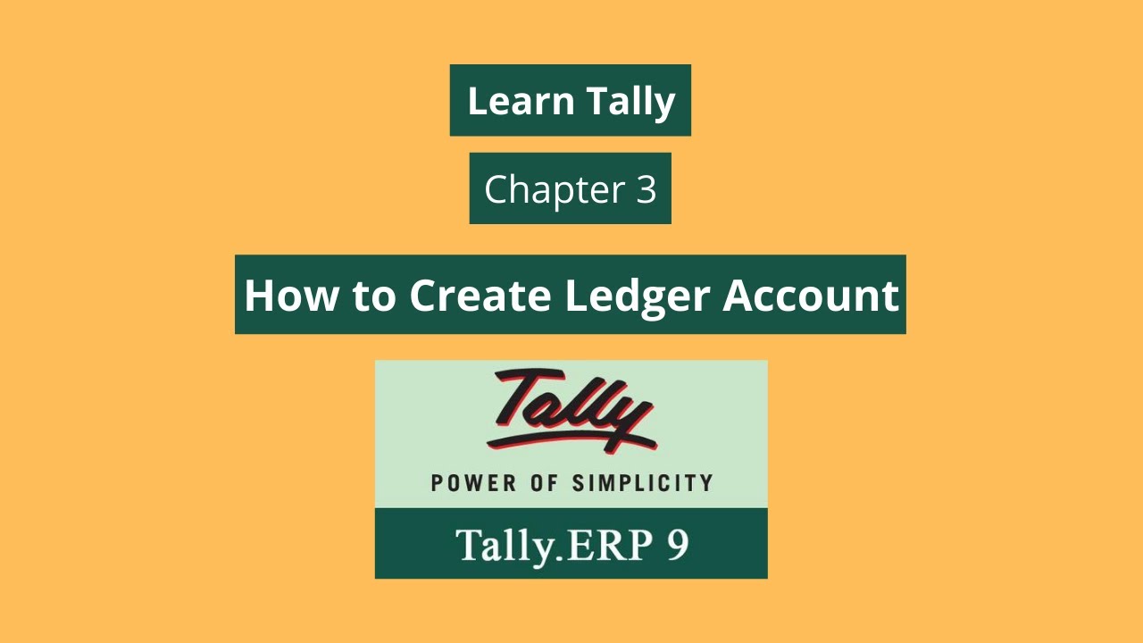 Как создать бухгалтерскую книгу в Tally ERP 9 | Глава 3 | Изучите Tally