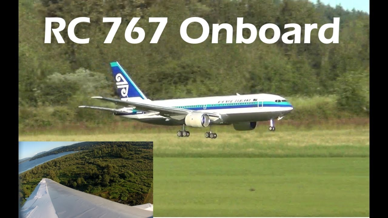 RC 767-200 EDF Depron Airliner Evening Flights with Onboard Cam