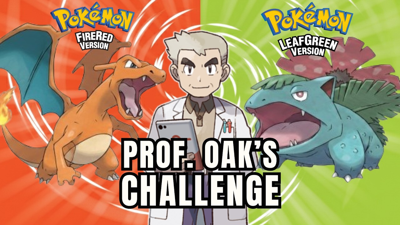 I Caught EVERY Pokemon in Fire Red/Leaf Green Before Each Gym (Professor Oak's Living Dex Challenge)