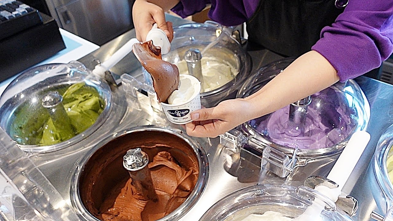 14 вкусов! Мороженое Gelato ручной работы - корейская уличная еда