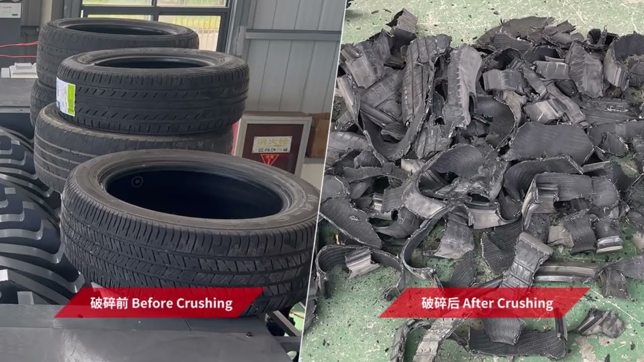 Wali shredder manufacturer industrial waste shredder tire/tyre shredder machine rubber/car crusher