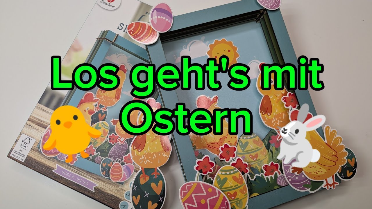 Wir bauen die erste Shadow Box für Ostern vom Action auf süße Hühnchen und ein bisschen Verwirrung 😅