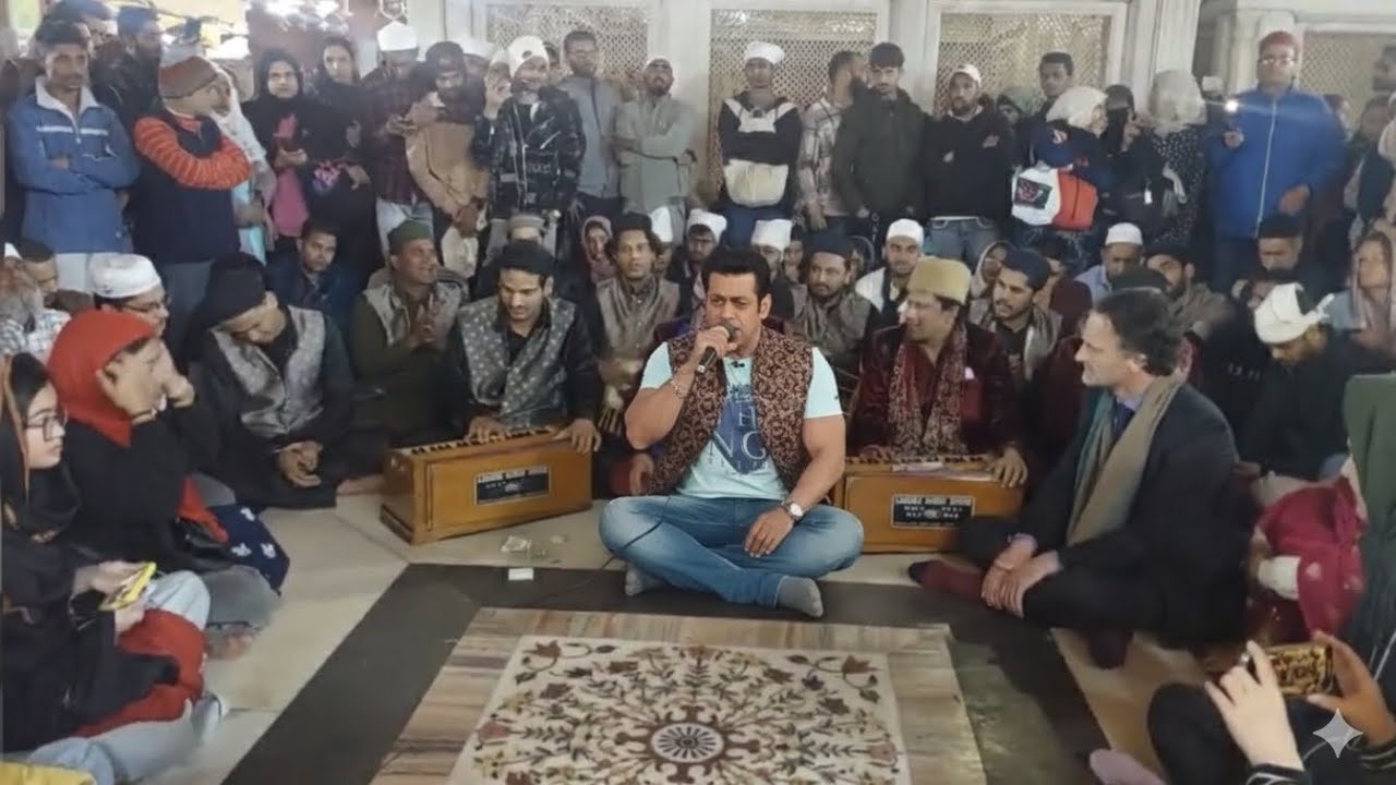 Salman Khan at Nizamuddin Dargah 💫 | Sufi Qawwali Night 🔥🕌”#qawwaliyan #dargahqawwali #subscribe 