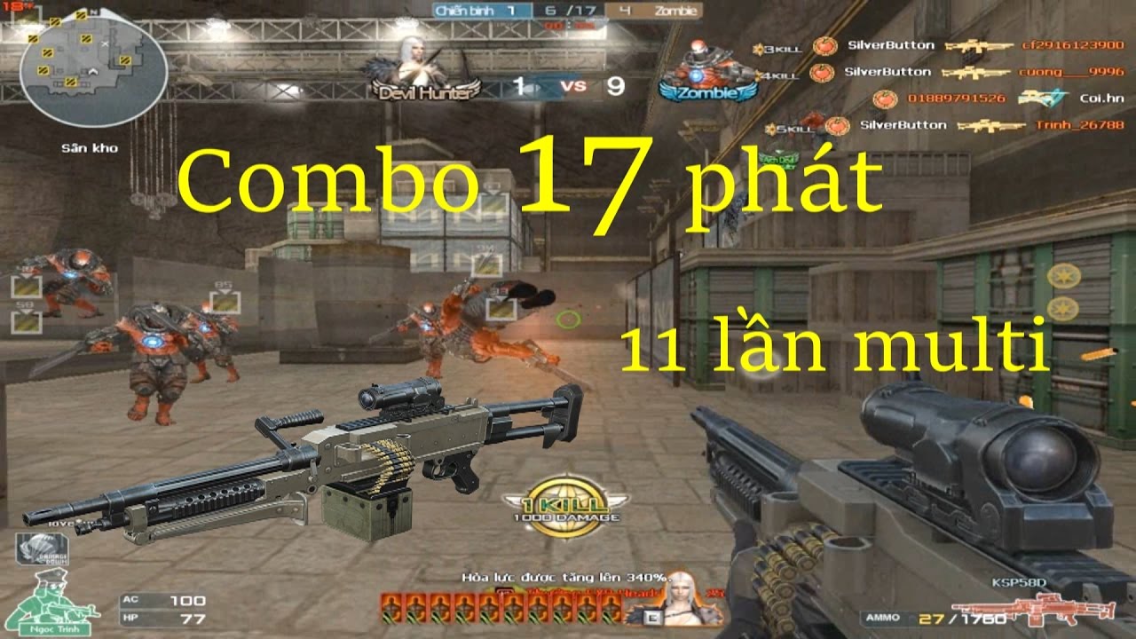 [ Bình Luận CF ] KSP58D cân hết - Tiền Zombie v4