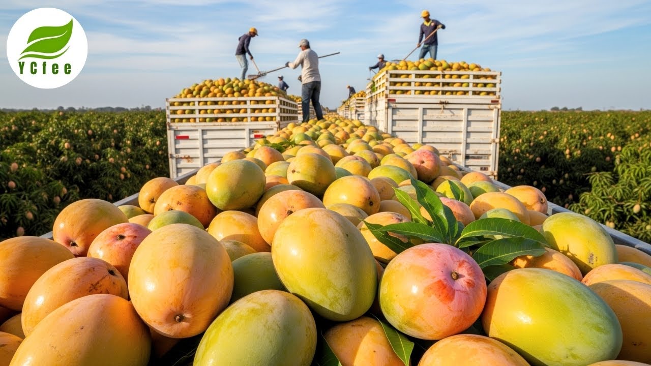 You’ve Never Seen Mango Harvesting Like This! Mind-Blowing Mango Farm Tech at Work