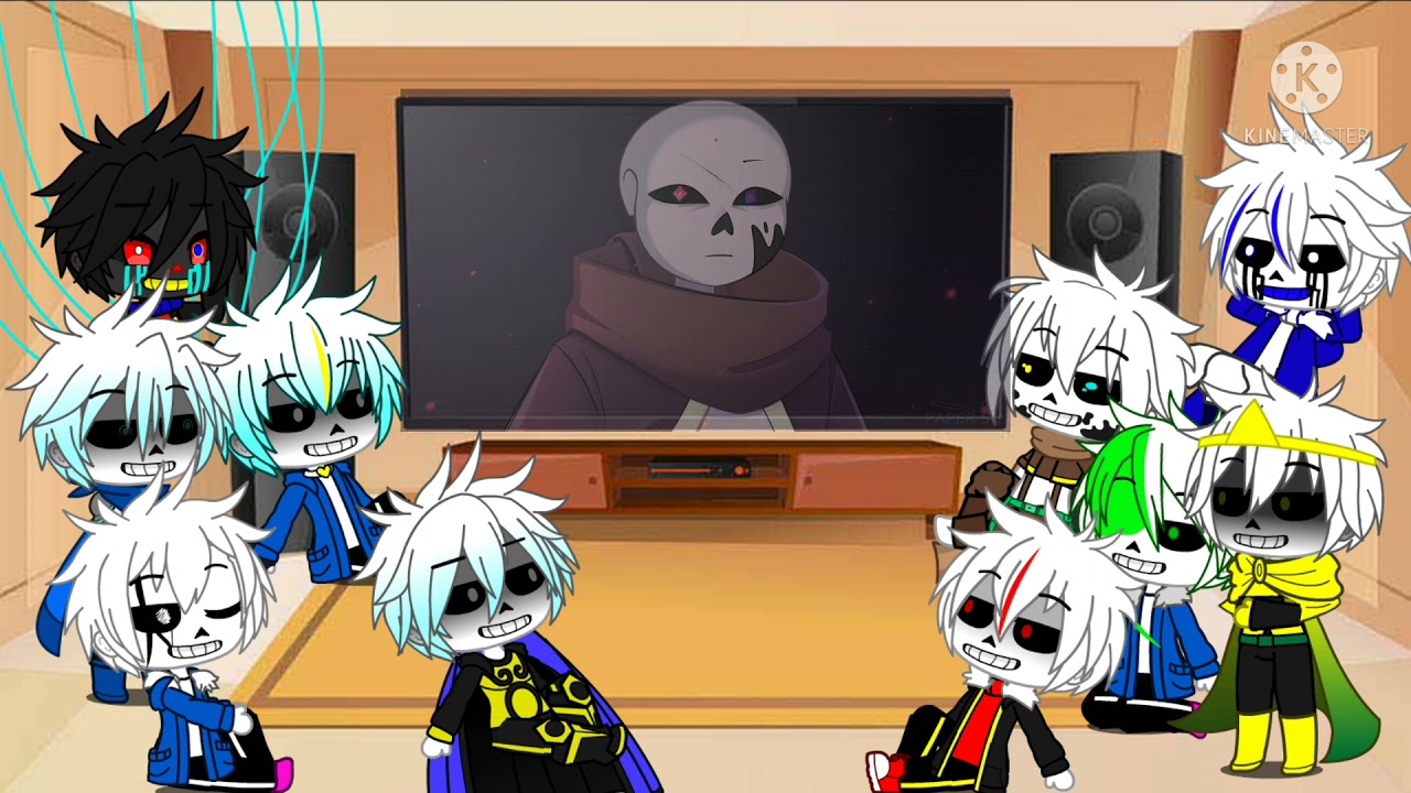 Sans AUs reacts