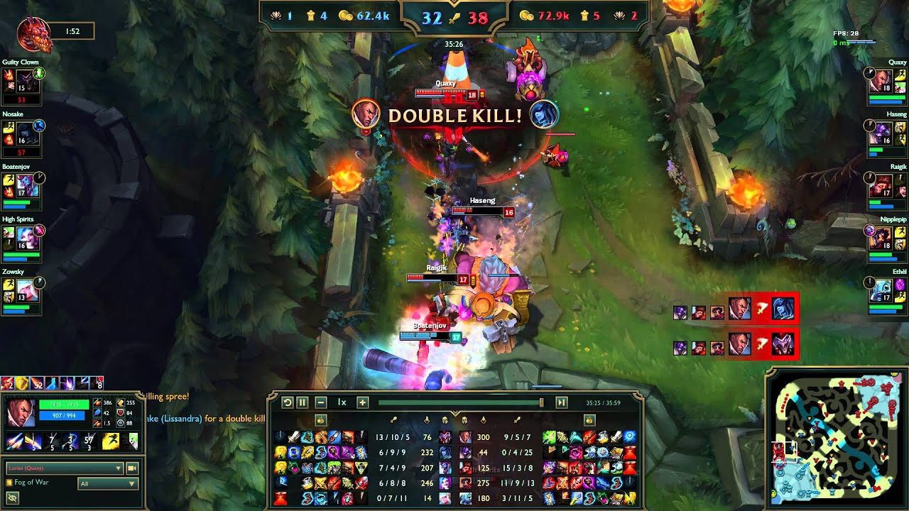 Pentakill by Quaxy as Lucian
