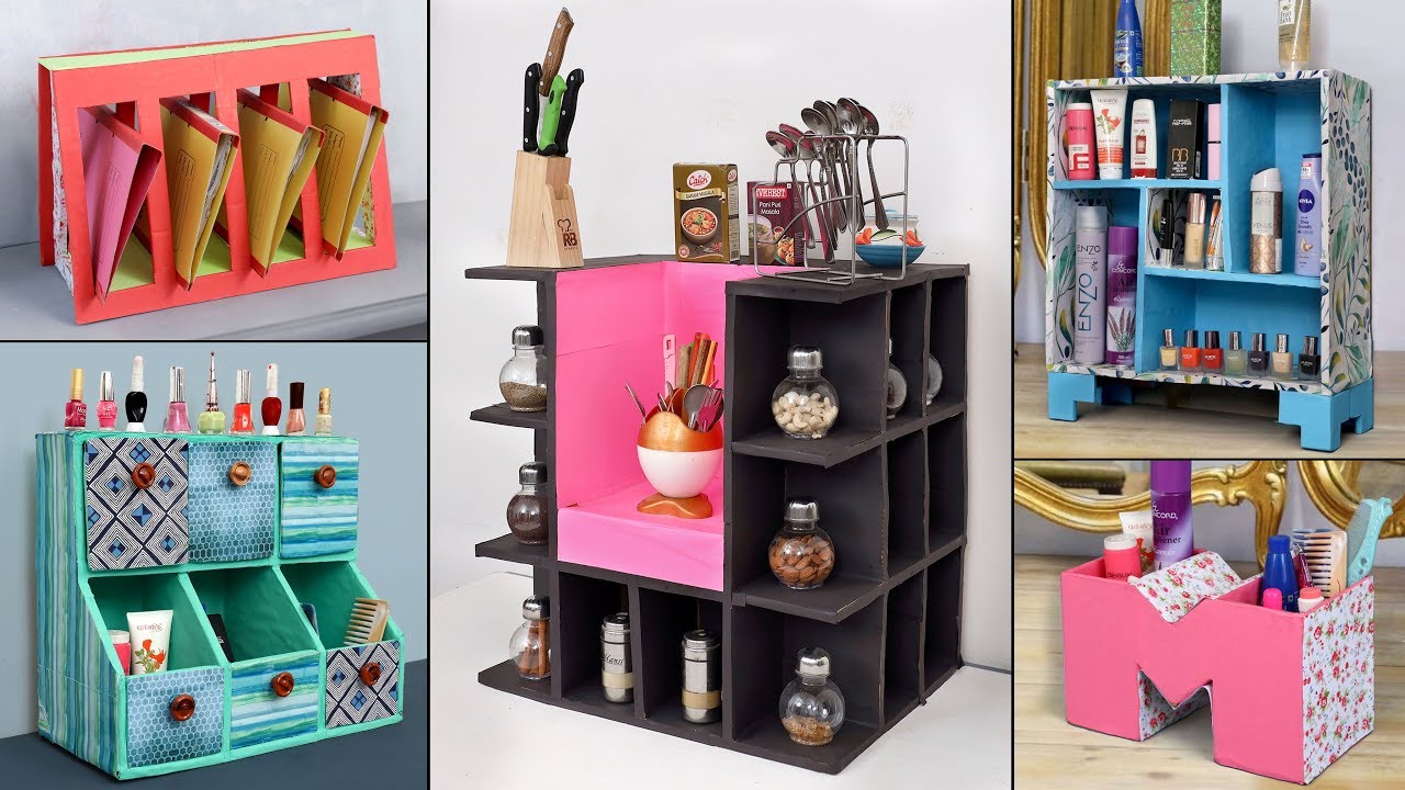 10 CARDBOARD ORGANIZATION IDEAS TO ORGANIZE YOUR DAILY STUFF