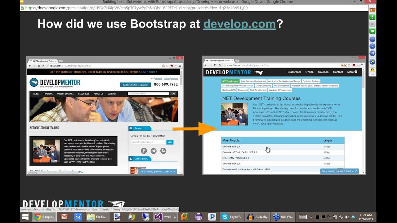 Building beautiful websites with Bootstrap: A case study