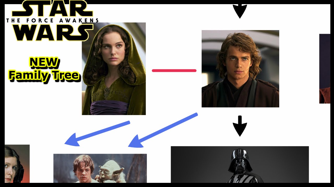 Simple Star Wars Family Tree - Updated to Force Awakens