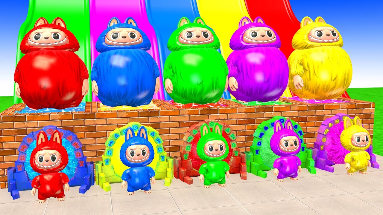 5 Giant Duck Cartoon,Lion,Cow,Rabbit,Gorilla,Elephant,Dog,Cat Wild Animals Crossing Fountain 2026