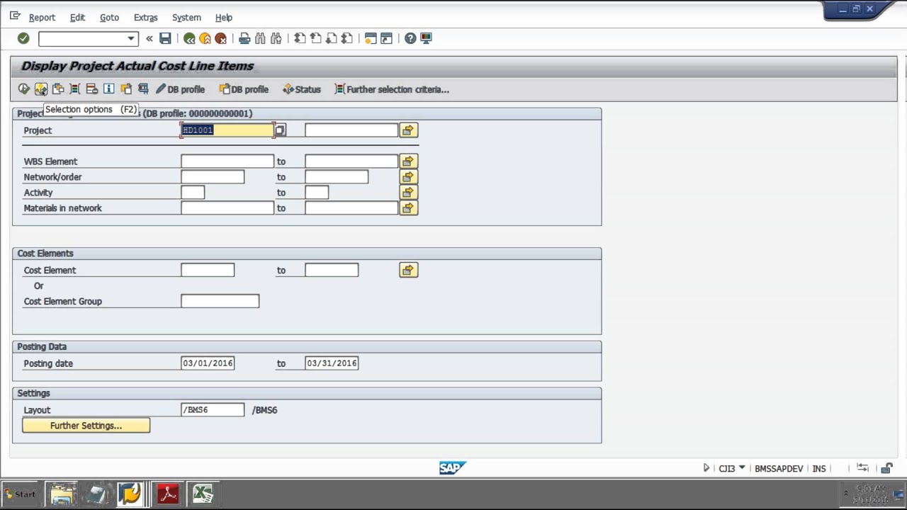 SAP CJI3, Invoice to PDF, JV Template Posting