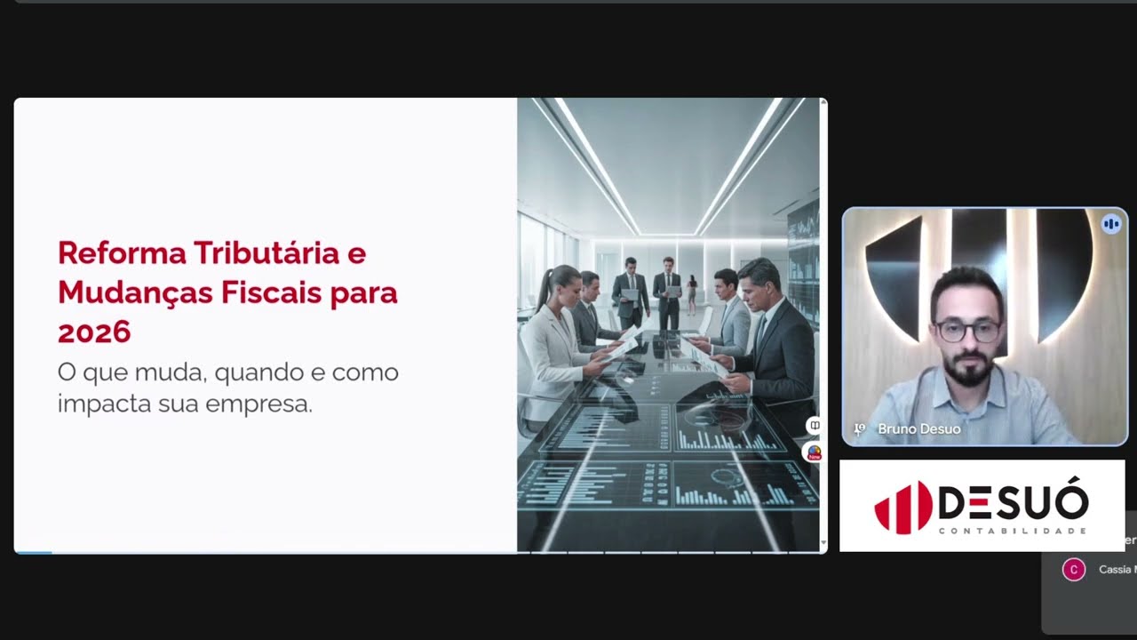 REFORMA TRIBUTÁRIA E MUDANÇAS FISCAIS PARA 2026: O que muda, quando e como impacta sua empresa.