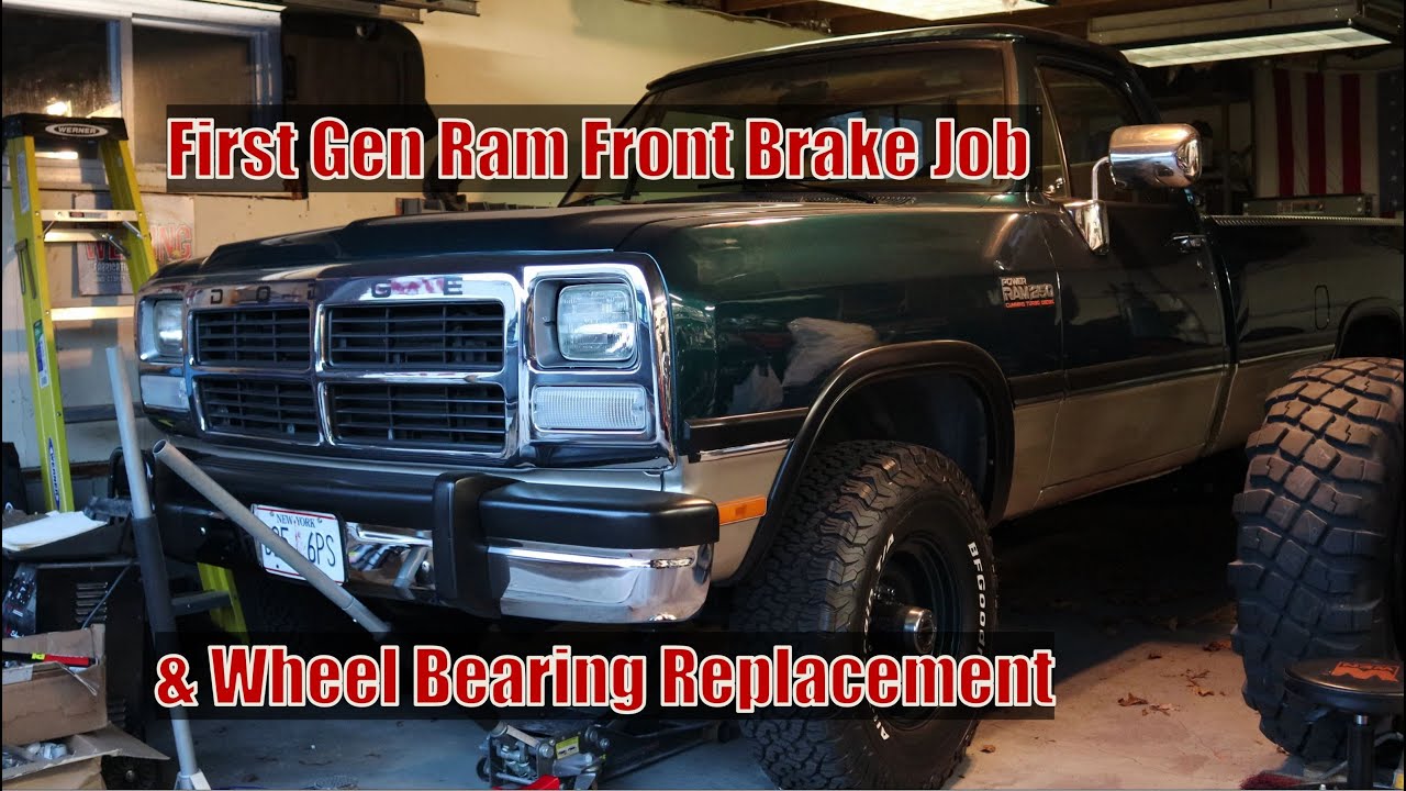 First Gen Cummins Brake Job Part 1 | Front Rotors & Pads| Inner & Outer Bearings | Front Shocks